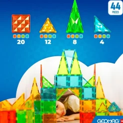 Geomag Magnetic Tiles Azulejos Gemas 44 Piezas