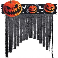 Halloween Decoración Cortina Calabazas
