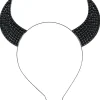 Halloween Diadema con Cuernos Brillantes