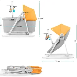 Hamaca Nola Minicuna 5 en 1 Mostaza