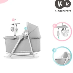 Hamaca Nola Minicuna 5 en 1 Gris