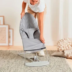 Hamaca Bebé Bliss Petalo Jersey Gris