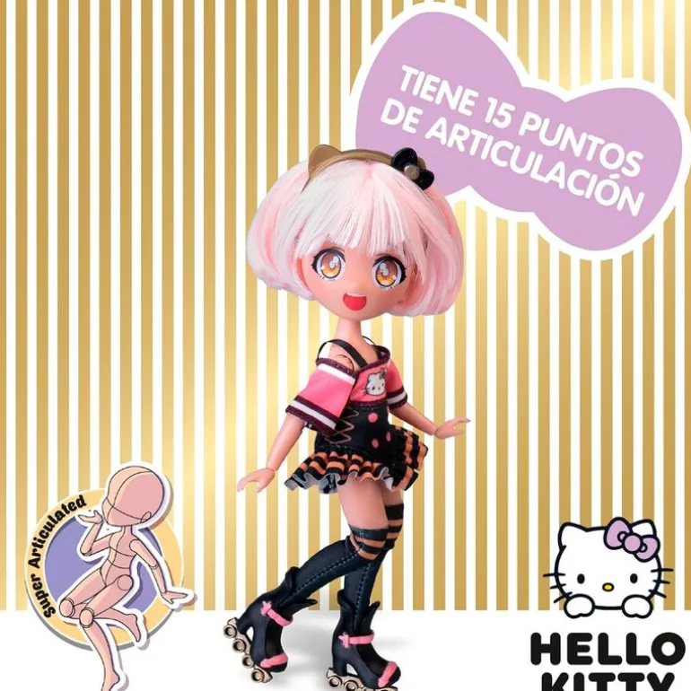 Hello Kitty Muñeca Golden Diva Roller