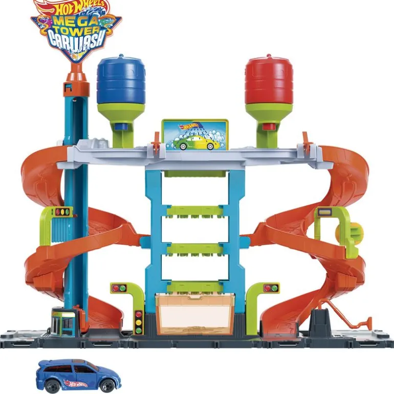 Hot Wheels Color Shifters Mega Torre Lavado Coches