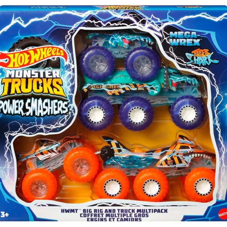 Hot Wheels Monster Truck Pack Power Smashers