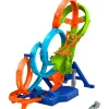 Hot Wheels Pista Colisión de 4 Loopings