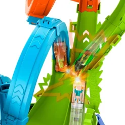 Hot Wheels Pista Colisión de 4 Loopings