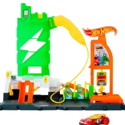 Hot Wheels Super Estación de Coches Eléctricos