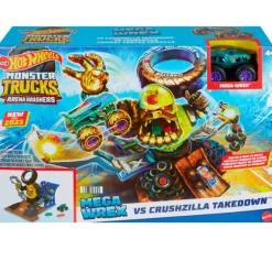 Hot Wheels Trucks Arena Mega Wrex vs Crushzilla