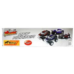 Jeep de Juguete con Remolque y Descapotable Negro y Azul