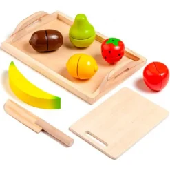 Juego Bandeja Frutas de Madera