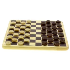 Juego de Madera de Ajedrez y Damas