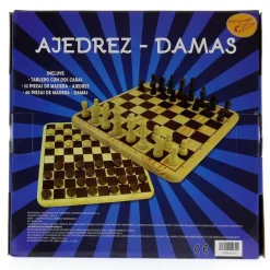 Juego de Madera de Ajedrez y Damas