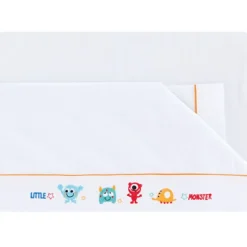 Juego de sábanas para cuna de 3 piezas 60x120 Little Monster