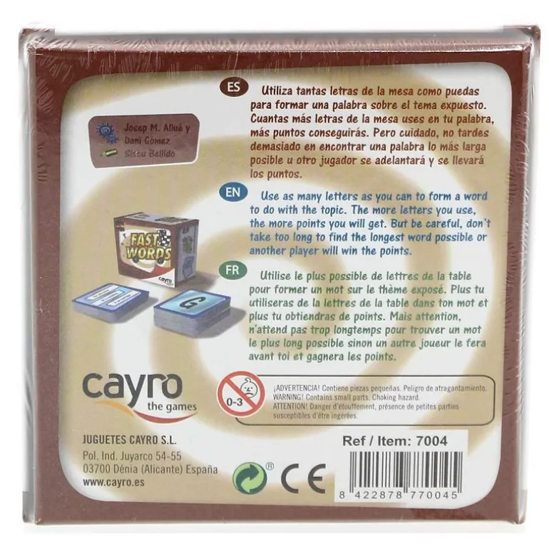 Juego Fast Words