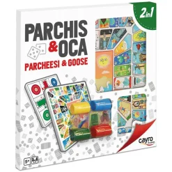 Juego Parchís y Oca para 4 Jugadores