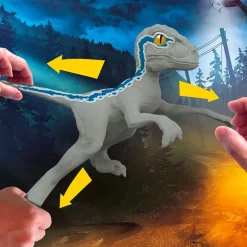 Jurassic World Stretch Raptor Blue