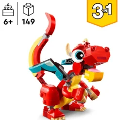 Lego Creator Dragón Rojo