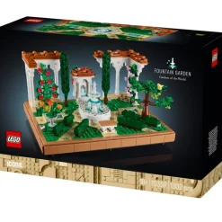 Lego Icons Jardín con Fuente