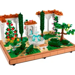 Lego Icons Jardín con Fuente