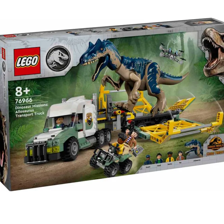 Lego Jurassic Camión de Transporte del Allosaurus