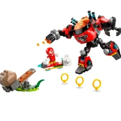 Lego Sonic Knuckles vs. Meca Egg Crusher del Dr. Eggman