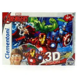 Los Vengadores Puzzle 3D de 104 Piezas