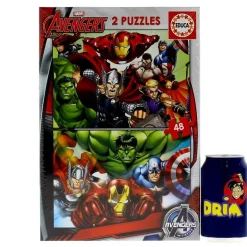 Los Vengadores Puzzle 2x48 Piezas