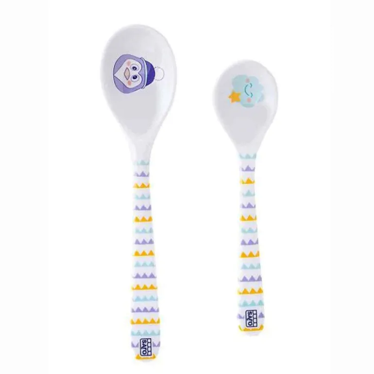 Lote de Cucharas Grandes y Pequeñas Lila