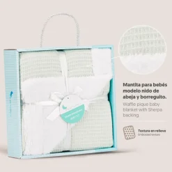 Manta para bebé Borreguito Menta