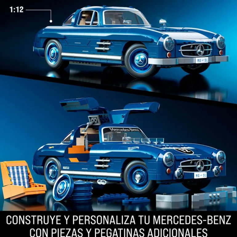 Mattel Brick Shop Hot Wheels Mercedes-Benz 300 SL