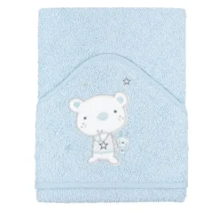 Maxicapa baño Oso azul