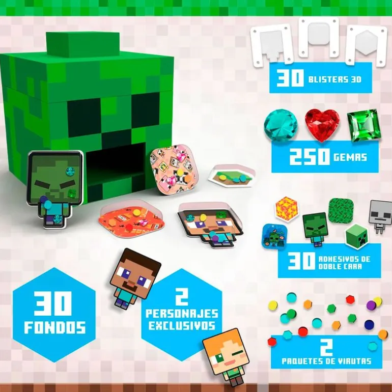 Minecraft Crea tus Pegatinas 3D