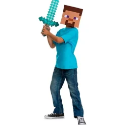 Minecraft Espada + Máscara Steve