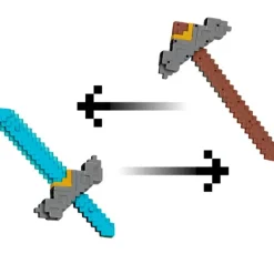 Minecraft Haz Click y Cambia entre la Espada y el Pico