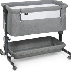 Minicuna Colecho Comfy Gris + textil Stars