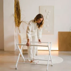 Minicuna Tijera Tipi Oso Rosa