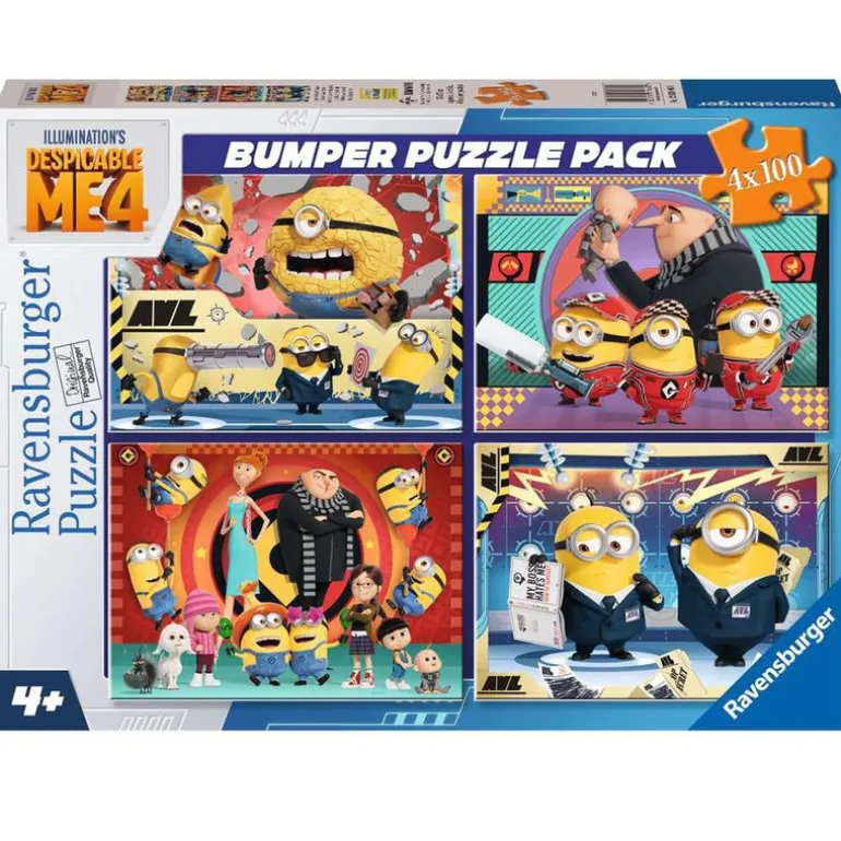 Minions Puzzle 4x100 Piezas