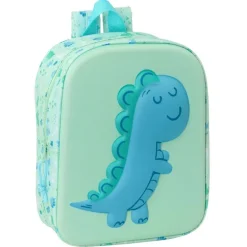 Mochila Escolar Dinosaurio Menta