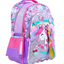 Mochila Escolar Trenza Unicornio