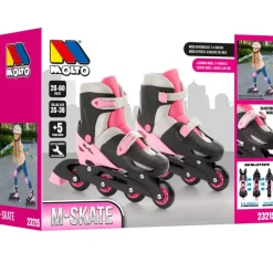 Molto Roller Patines 4 en Línea Rosa