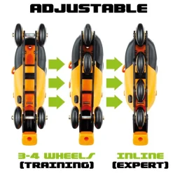 Molto Roller Patines 4 en Línea Naranja