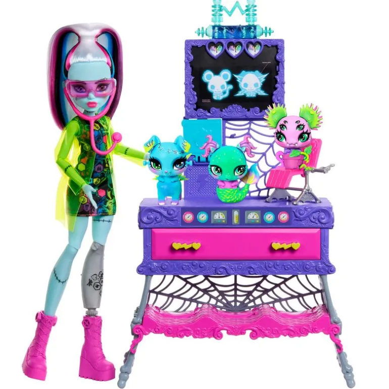 Monster High Frankie Stein Laboratorio Crea tu Mascota