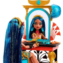 Monster High Muñeca Cleo De Nile con Tocador y Accesorios
