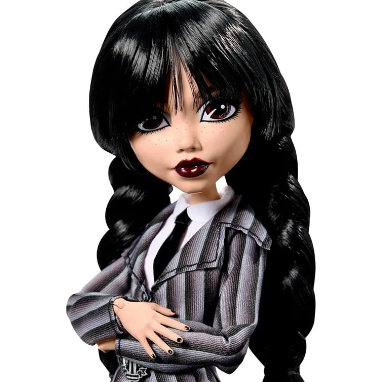 Monster High Muñeca Miércoles Addams Uniforme