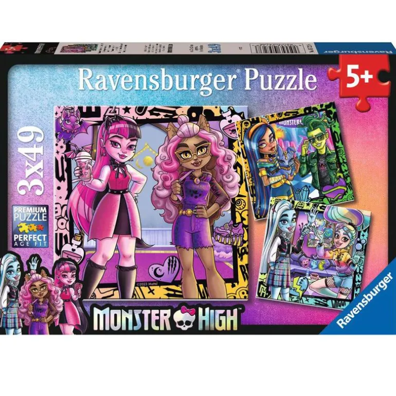 Monster High Puzzle 3x49 Piezas