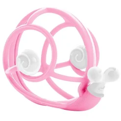 Mordedor Caracol Silicona Rosa