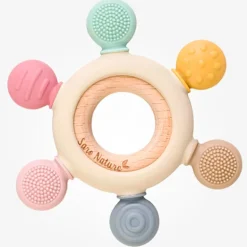 Mordedor madera y silicona sensorial