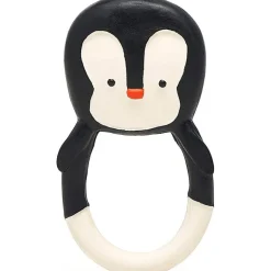 Mordedor sonajero Caucho Pinguino