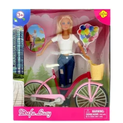 Muñeca Fashion con Bicicleta Surtida